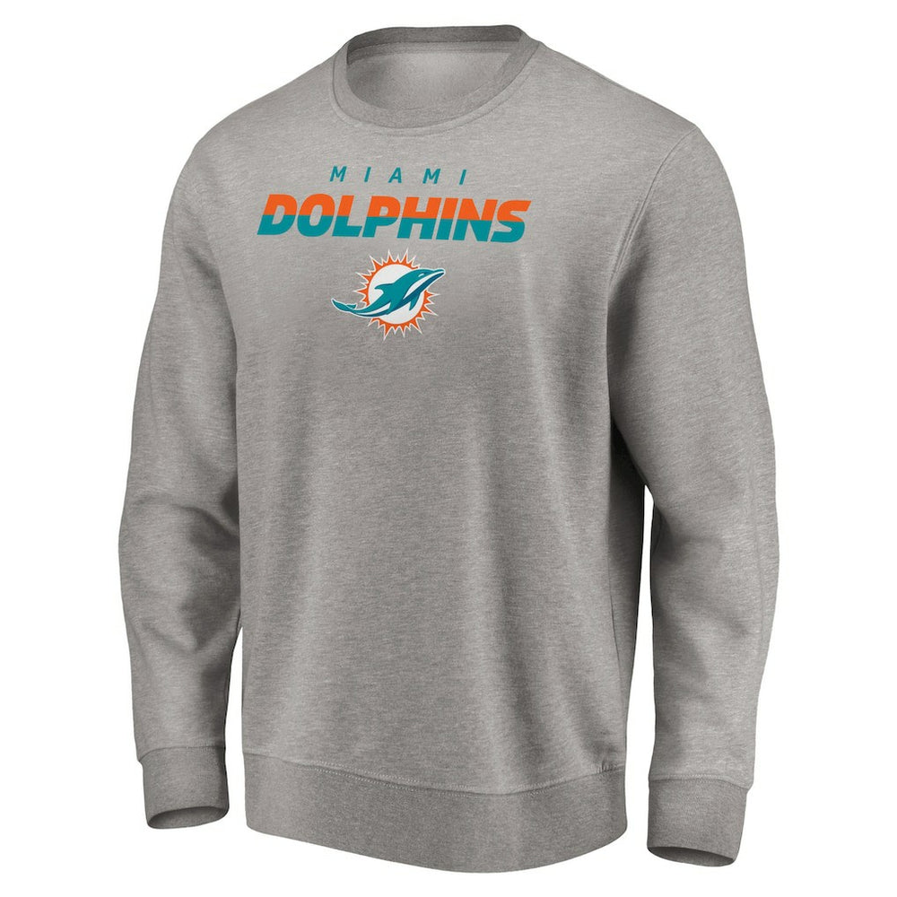 Miami Dolphins Elevate Play Pullover Sweatshirt Gray | NFL
