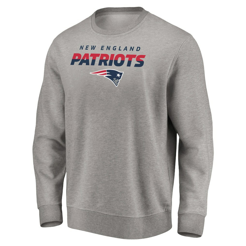 New England Patriots Elevate Play Pullover Sweatshirt Gray | NFL