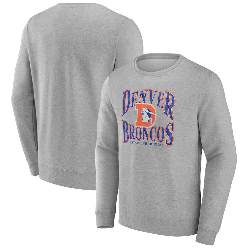 Denver Broncos Playability Pullover Sweatshirt Gray | NFL