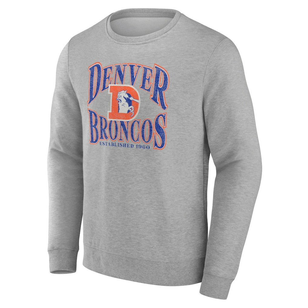 Denver Broncos Playability Pullover Sweatshirt Gray | NFL