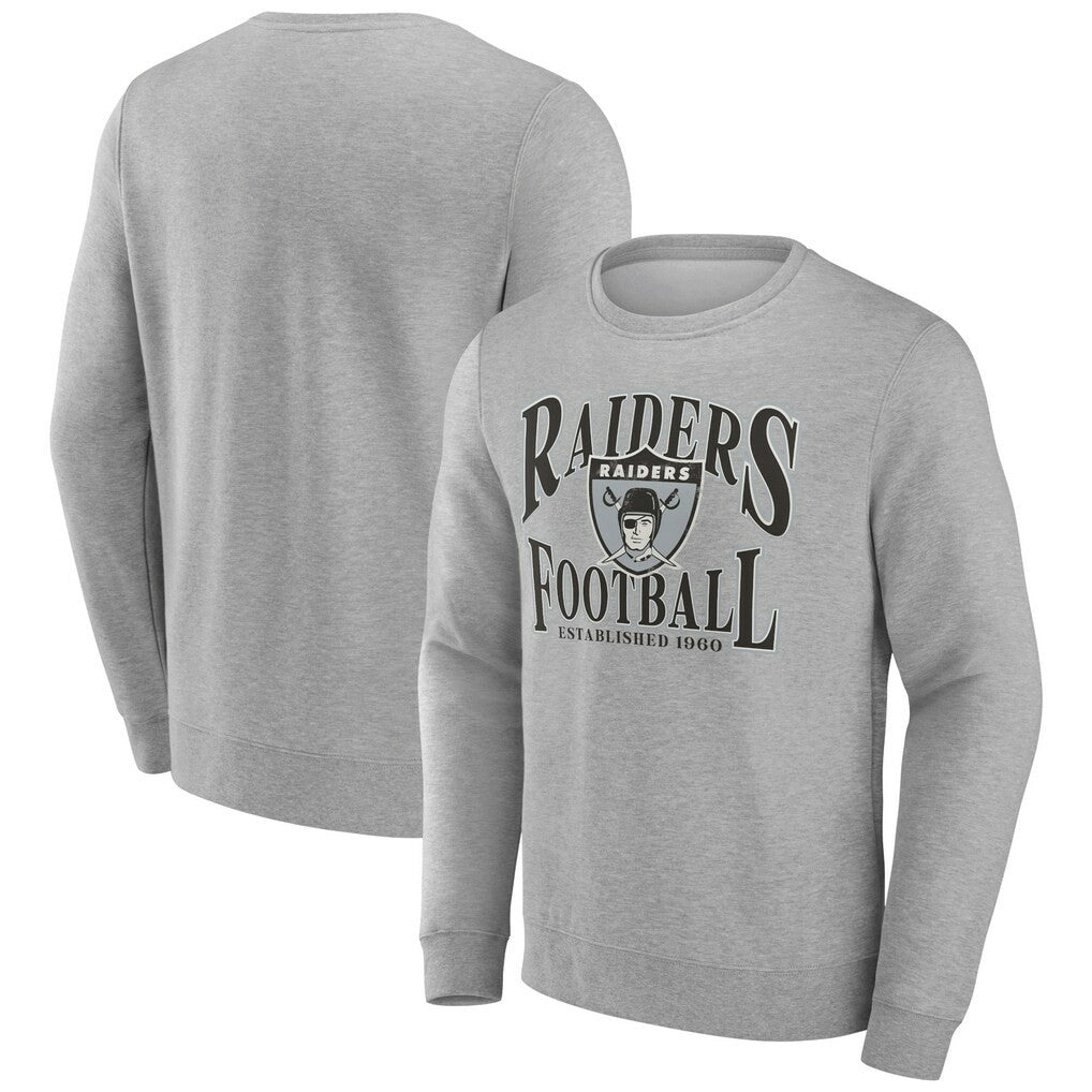 Las Vegas Raiders Playability Pullover Sweatshirt Gray | NFL