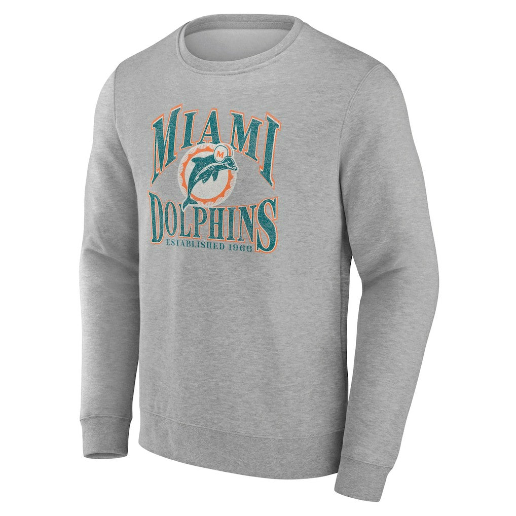 Miami Dolphins Playability Pullover Sweatshirt Gray | NFL