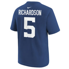 Anthony Richardson Sr. Indianapolis Colts Youth Player Name & Number T-Shirt Royal | Nike for Sale