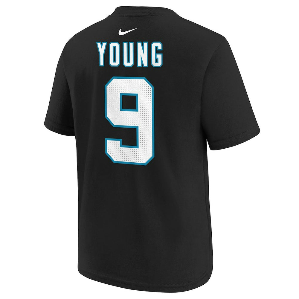 Bryce Young Carolina Panthers Youth Player Name & Number T-Shirt Black | Nike for Sale