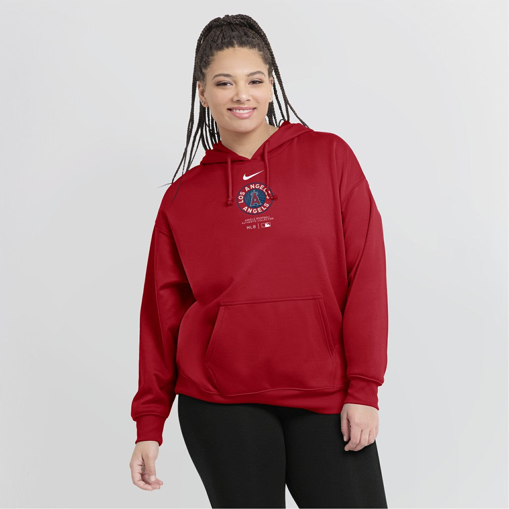 Los Angeles Angels Nike Women's City Connect Practice Performance Pullover Hoodie - MLB