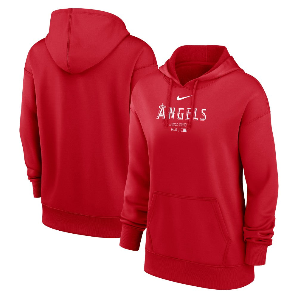 Los Angeles Angels Nike Women's Authentic Collection Performance Pullover Hoodie - MLB