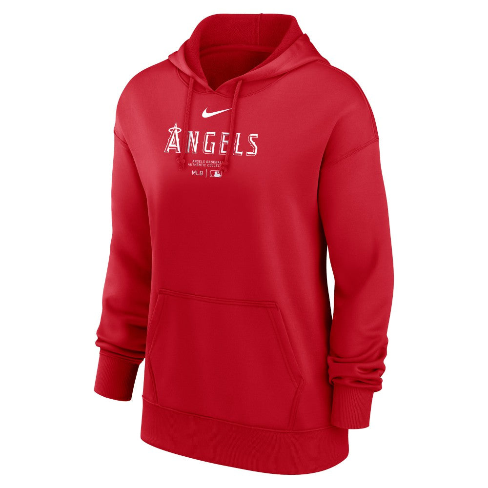 Los Angeles Angels Nike Women's Authentic Collection Performance Pullover Hoodie - MLB