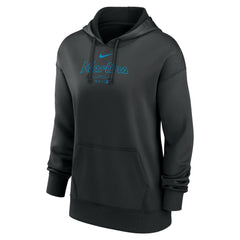 Miami Marlins Nike Women's Authentic Collection Performance Pullover Hoodie - MLB