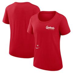 St. Louis Cardinals Nike Women's Authentic Collection Performance Scoop Neck T-Shirt - MLB