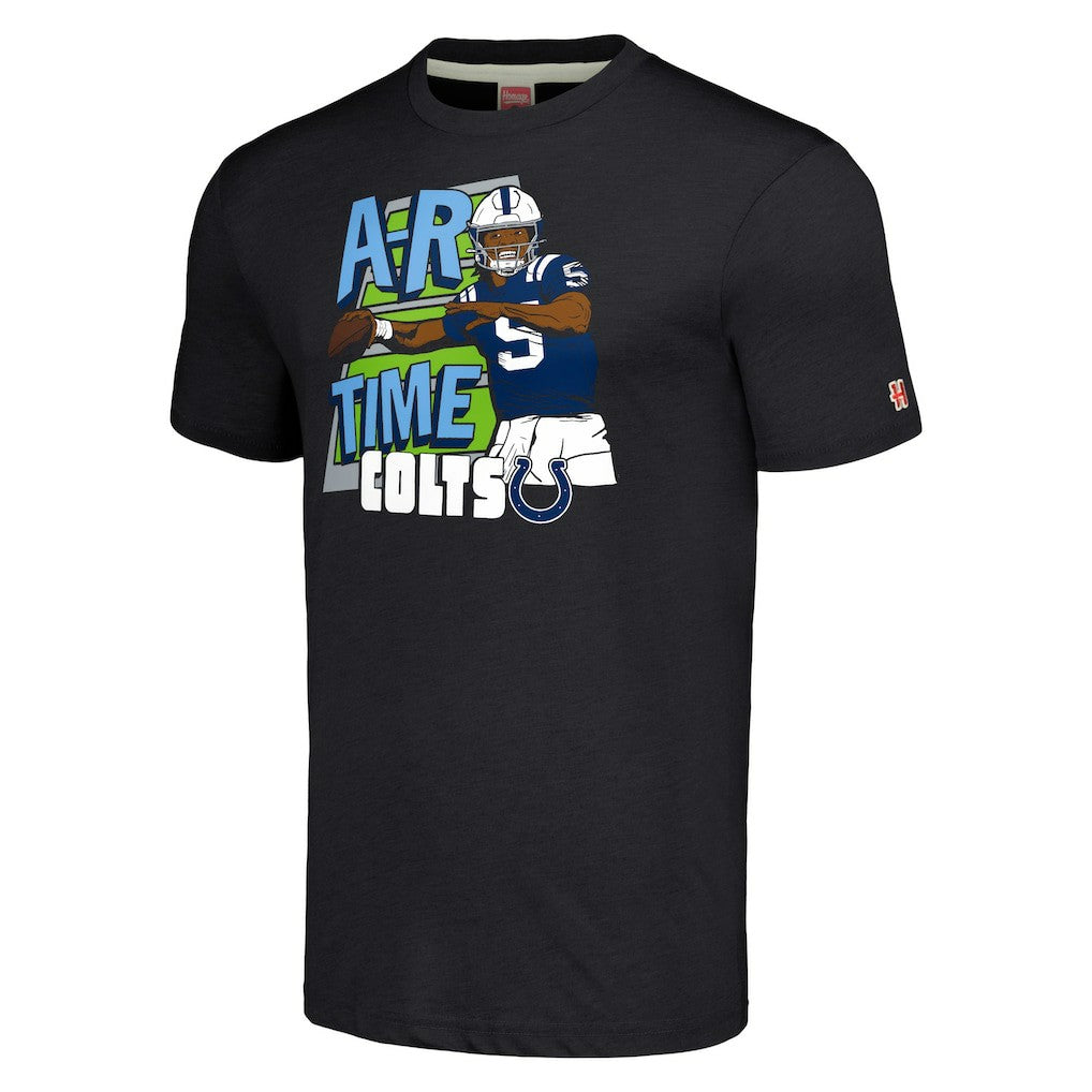 Anthony Richardson Sr. Indianapolis Colts Homage Unisex Caricature Player Tri-Blend T-Shirt Charcoal | NFL