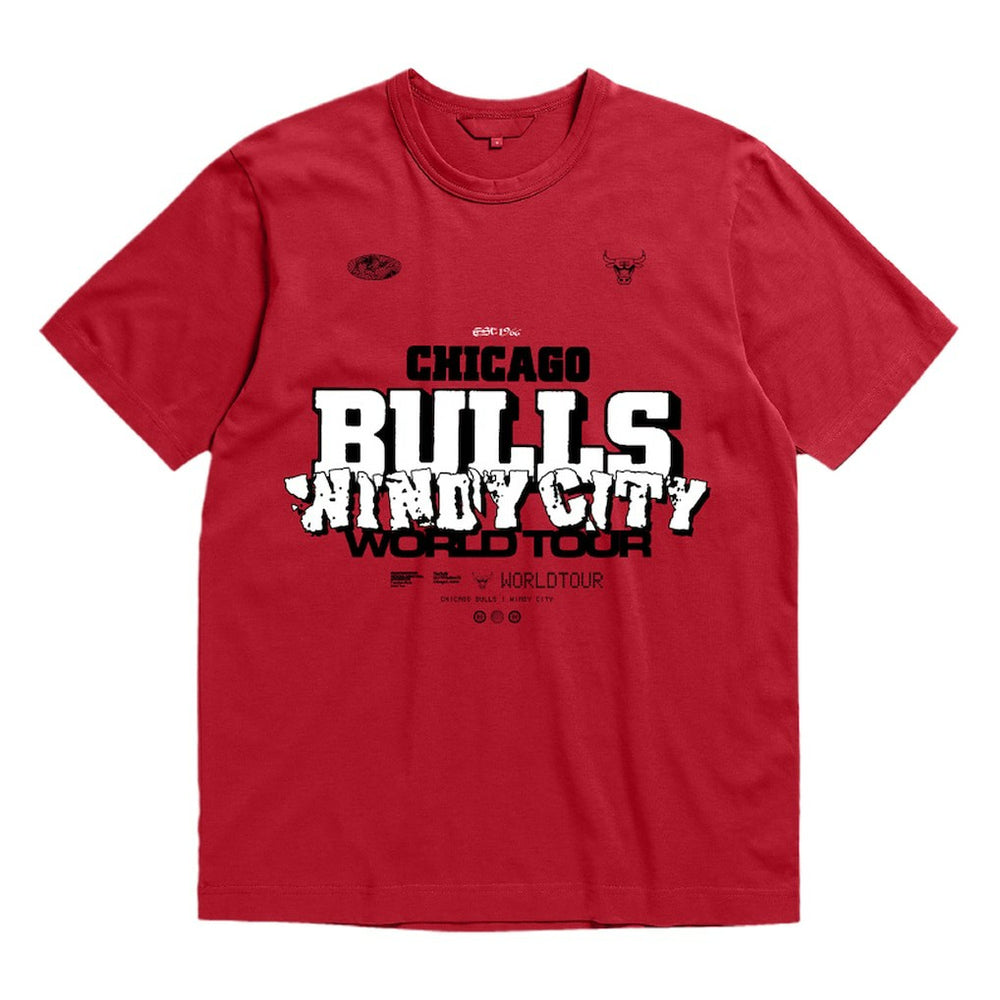 Chicago Bulls Bleacher Report x  Unisex World Tour T-Shirt Red - NBA