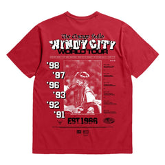 Chicago Bulls Bleacher Report x  Unisex World Tour T-Shirt Red - NBA