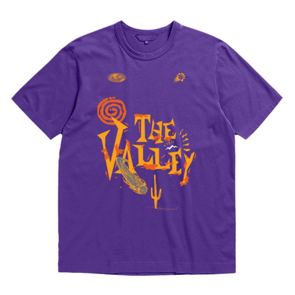 Phoenix Suns Bleacher Report x  Unisex World Tour T-Shirt Purple - NBA