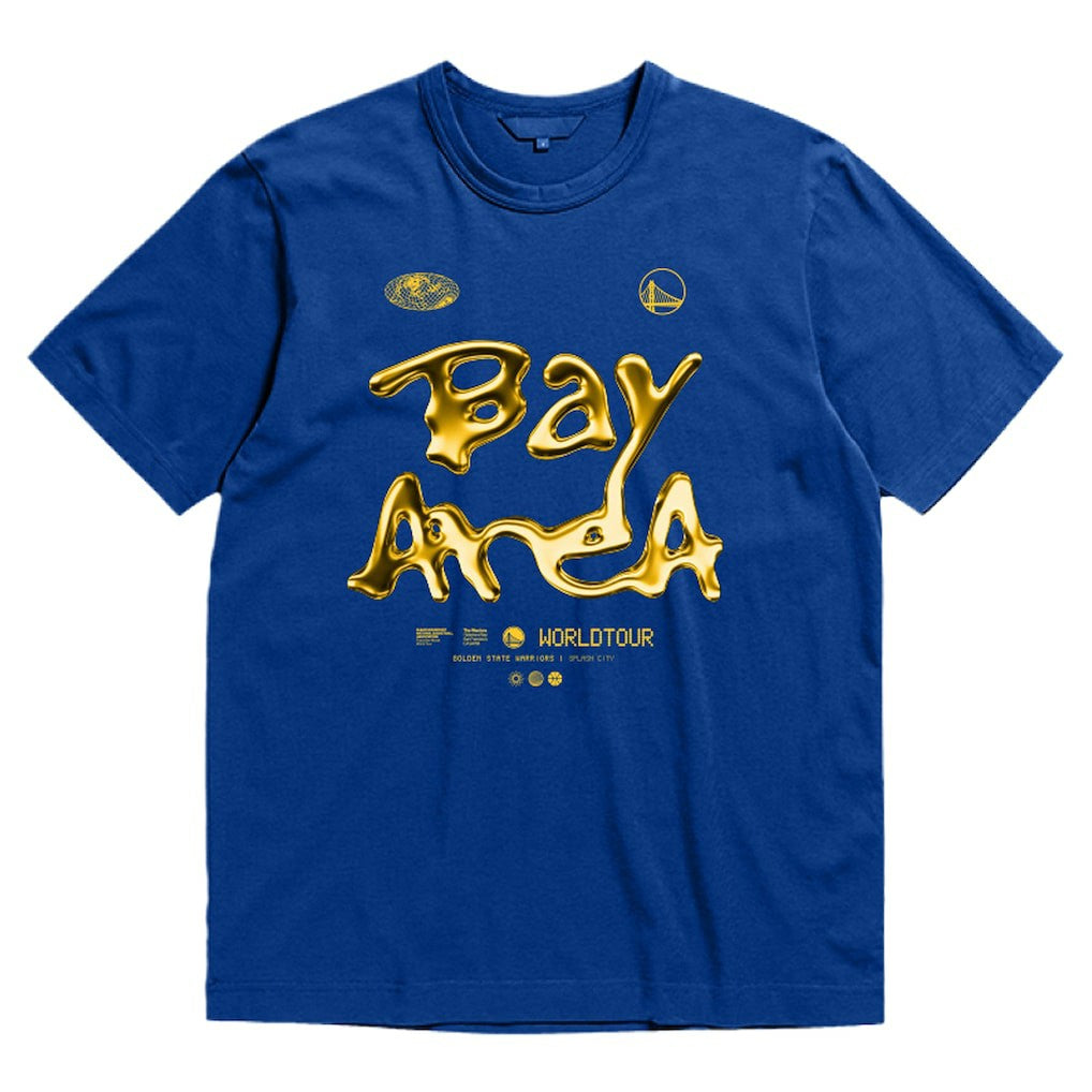 Golden State Warriors Bleacher Report x  Unisex World Tour T-Shirt Royal - NBA