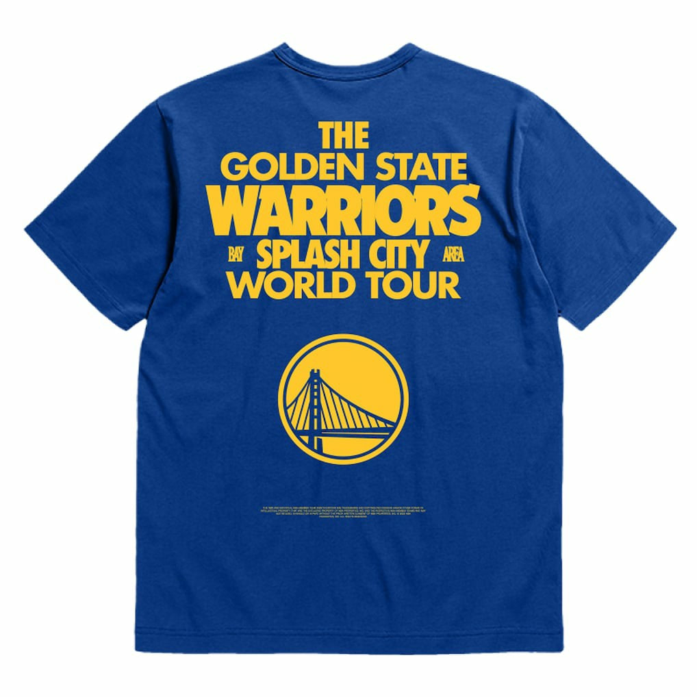 Golden State Warriors Bleacher Report x  Unisex World Tour T-Shirt Royal - NBA