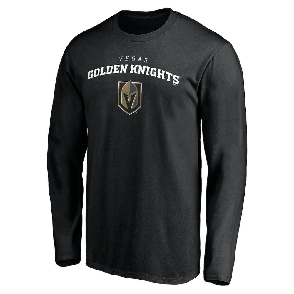 Vegas Golden Knights Team Lockup Long Sleeve T-Shirt - Black - NHL