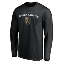 Vegas Golden Knights Team Lockup Long Sleeve T-Shirt - Black - NHL