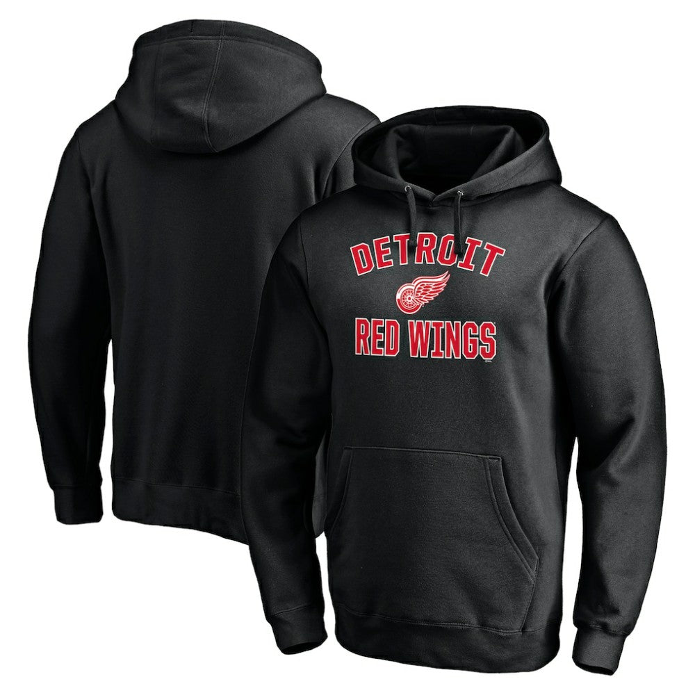 Detroit Red Wings Victory Arch Pullover Hoodie - Black - NHL