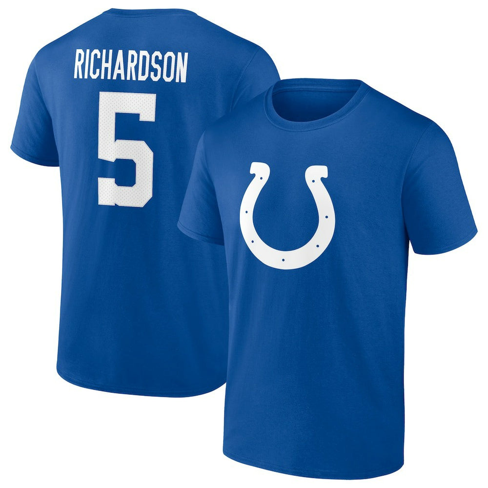 Anthony Richardson Indianapolis Colts Icon Name & Number T-Shirt Royal | Fanatics