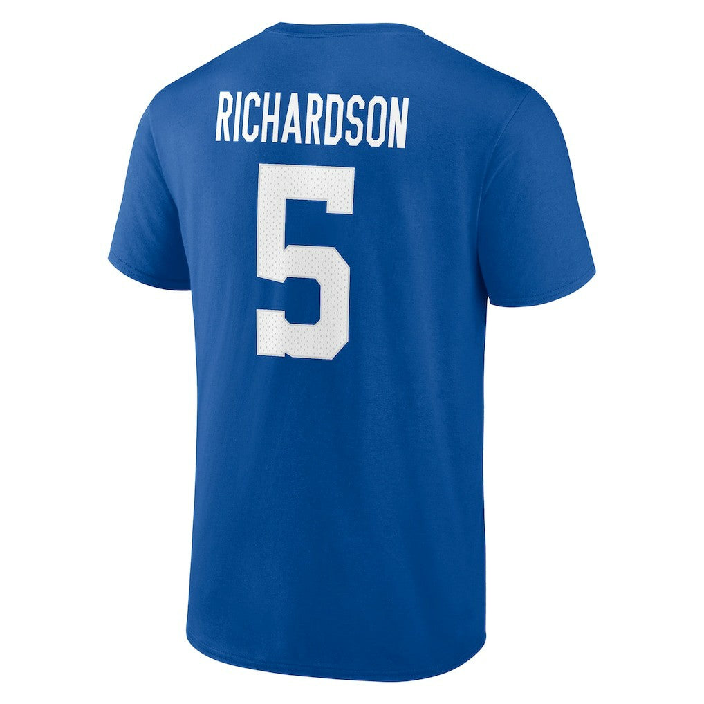 Anthony Richardson Indianapolis Colts Icon Name & Number T-Shirt Royal | Fanatics