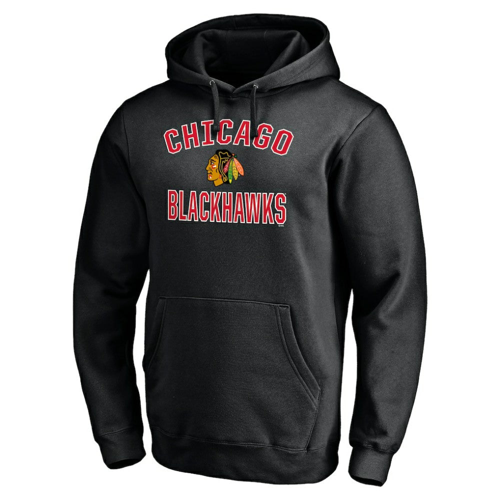 Chicago Blackhawks Victory Arch Pullover Hoodie - Black - NHL