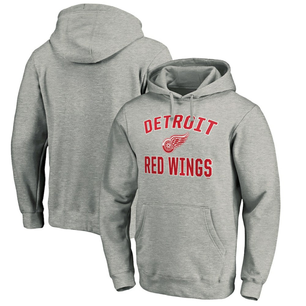 Detroit Red Wings Victory Arch Pullover Hoodie - Gray - NHL