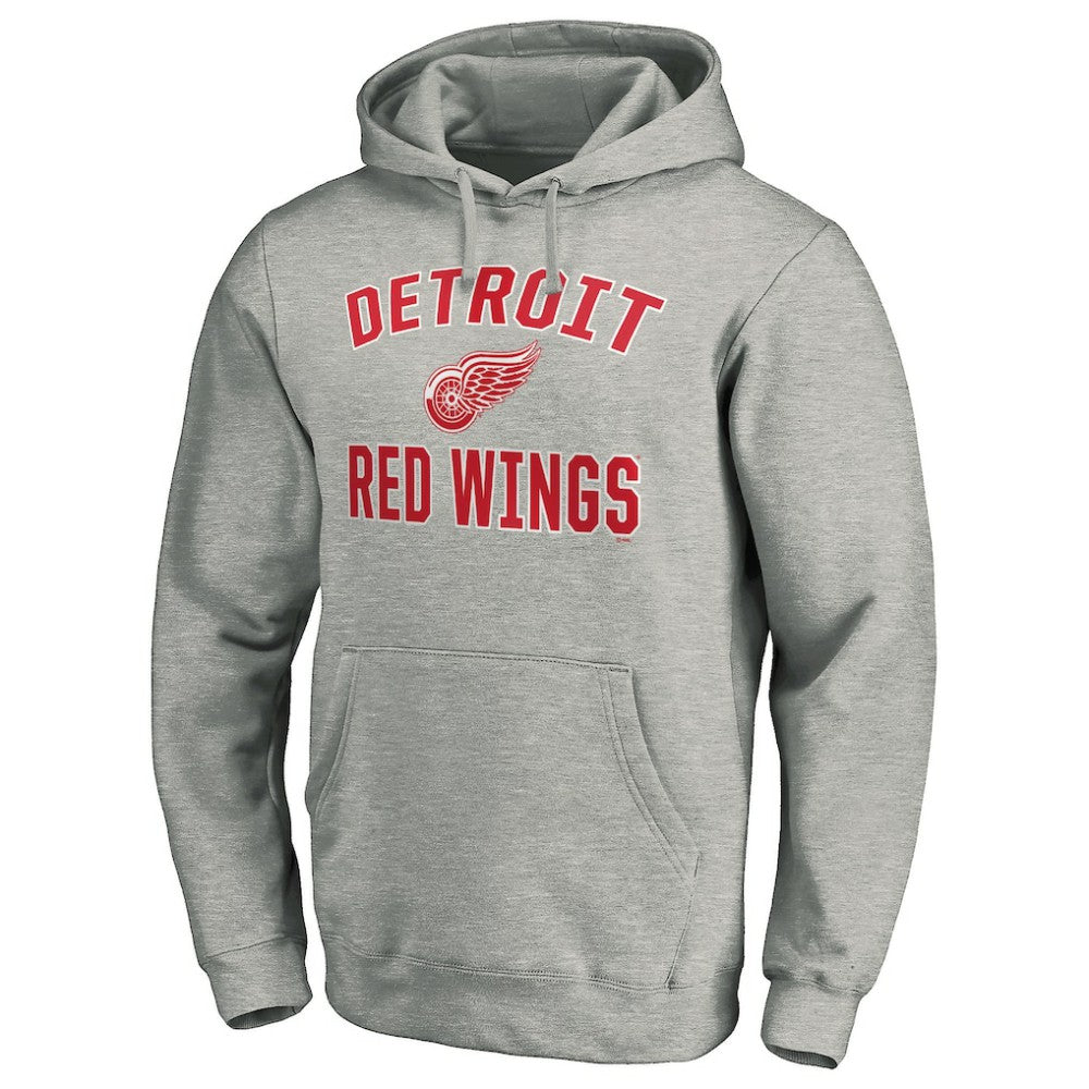 Detroit Red Wings Victory Arch Pullover Hoodie - Gray - NHL