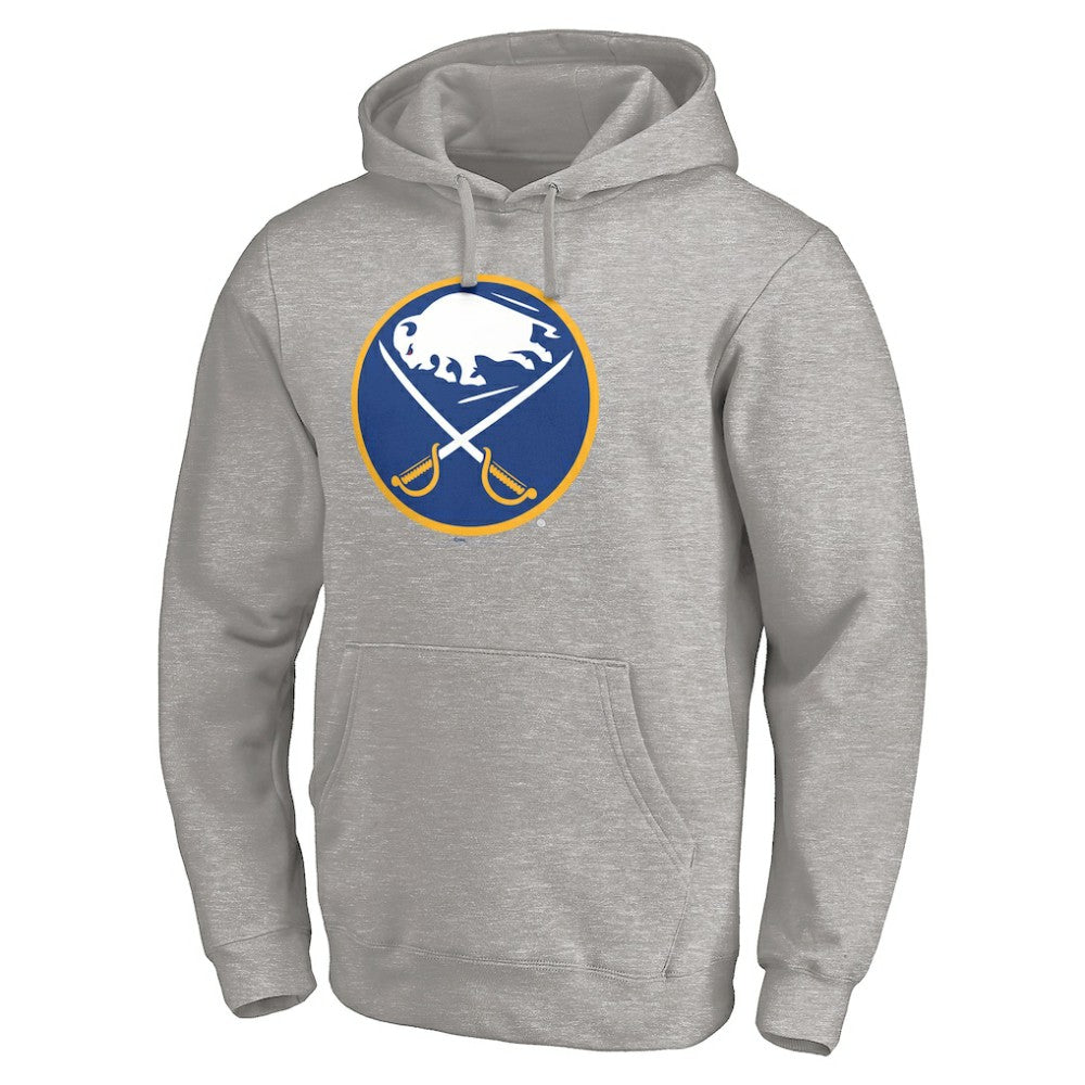 Buffalo Sabres Primary Logo Pullover Hoodie - Gray - NHL