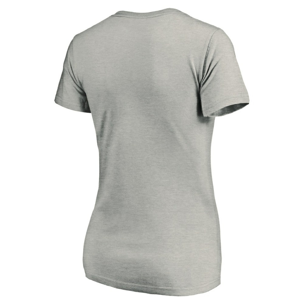 Seattle Kraken Women's Primary Logo V-Neck T-Shirt - Gray - NHL