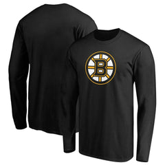 Boston Bruins Primary Logo Long Sleeve T-Shirt - Black - NHL