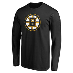 Boston Bruins Primary Logo Long Sleeve T-Shirt - Black - NHL