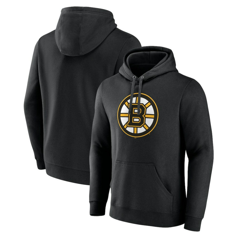 Boston Bruins Primary Logo Pullover Hoodie - Black - NHL
