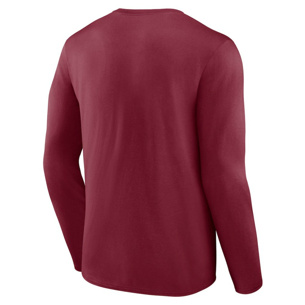 Colorado Avalanche Primary Logo Long Sleeve T-Shirt - Burgundy - NHL