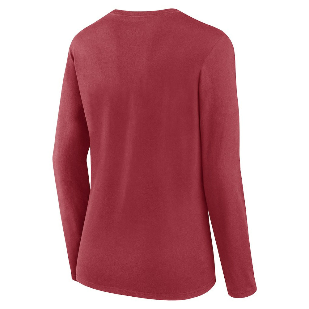 Arizona Cardinals Women's Plus Size Foiled Play Long Sleeve T-Shirt Cardinal | Fanatics