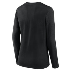 Carolina Panthers Women's Plus Size Foiled Play Long Sleeve T-Shirt Black | Fanatics