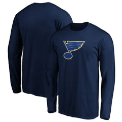 St. Louis Blues Primary Logo Long Sleeve T-Shirt - Navy - NHL