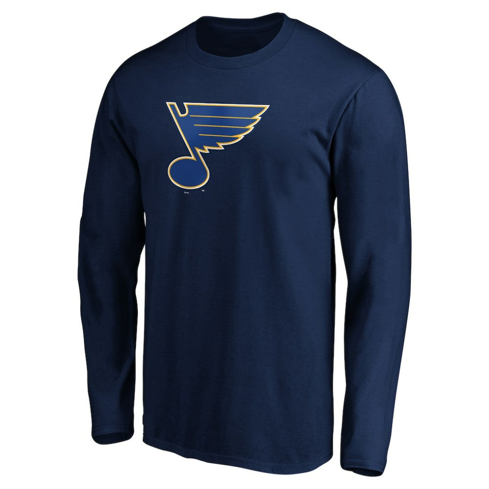 St. Louis Blues Primary Logo Long Sleeve T-Shirt - Navy - NHL