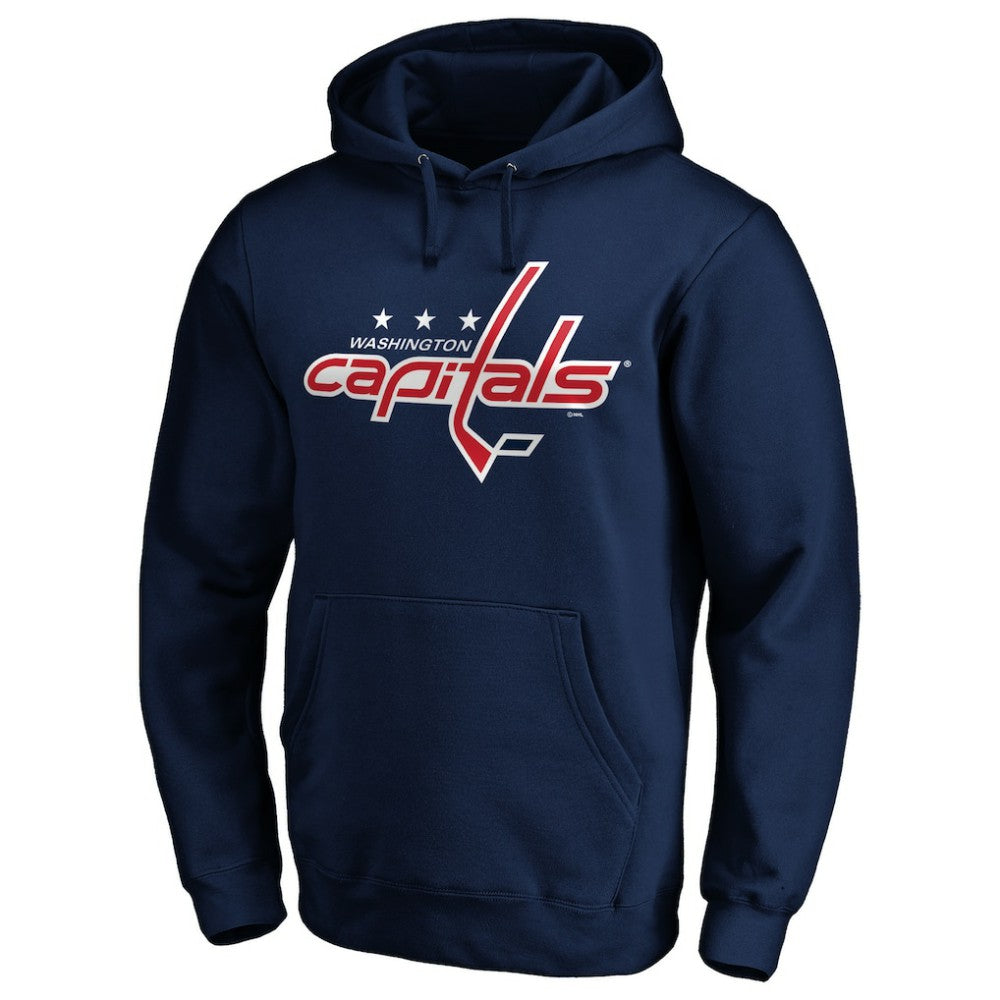 Washington Capitals Primary Logo Pullover Hoodie - Navy - NHL