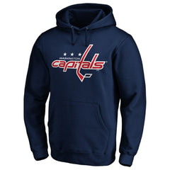 Washington Capitals Primary Logo Pullover Hoodie - Navy - NHL
