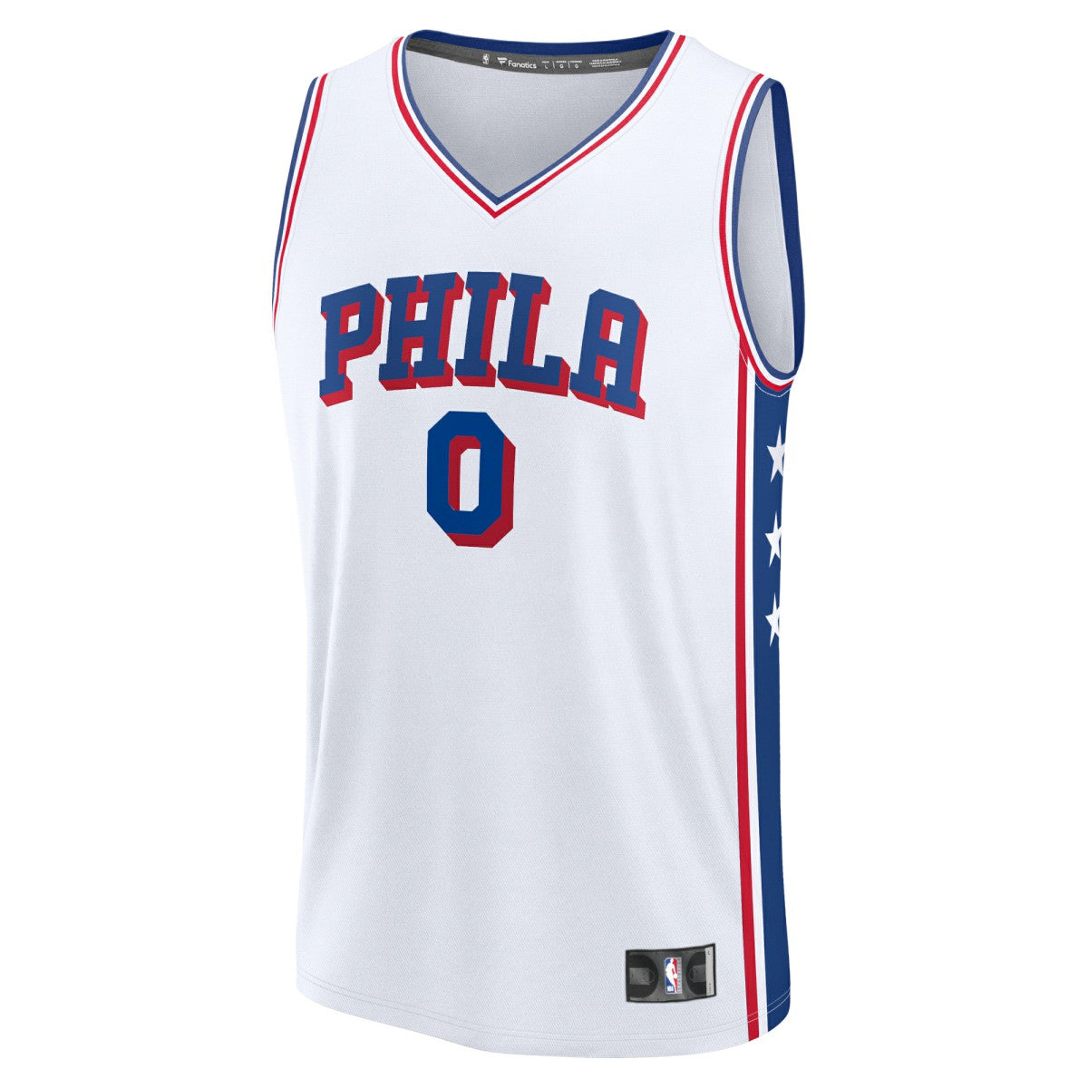 Tyrese Maxey Philadelphia 76ers Fast Break Replica Player Jersey Association Edition White - NBA