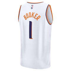 Devin Booker Phoenix Suns Fast Break Replica Player Jersey Association Edition White - NBA