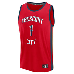 Zion Williamson New Orleans Pelicans Youth Fast Break Player Jersey Statement Edition Red - NBA