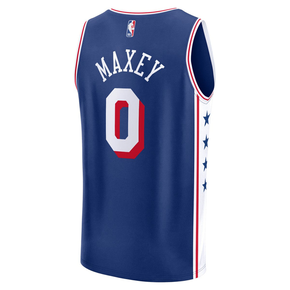 Tyrese Maxey Philadelphia 76ers Fast Break Replica Jersey Icon Edition Royal - NBA