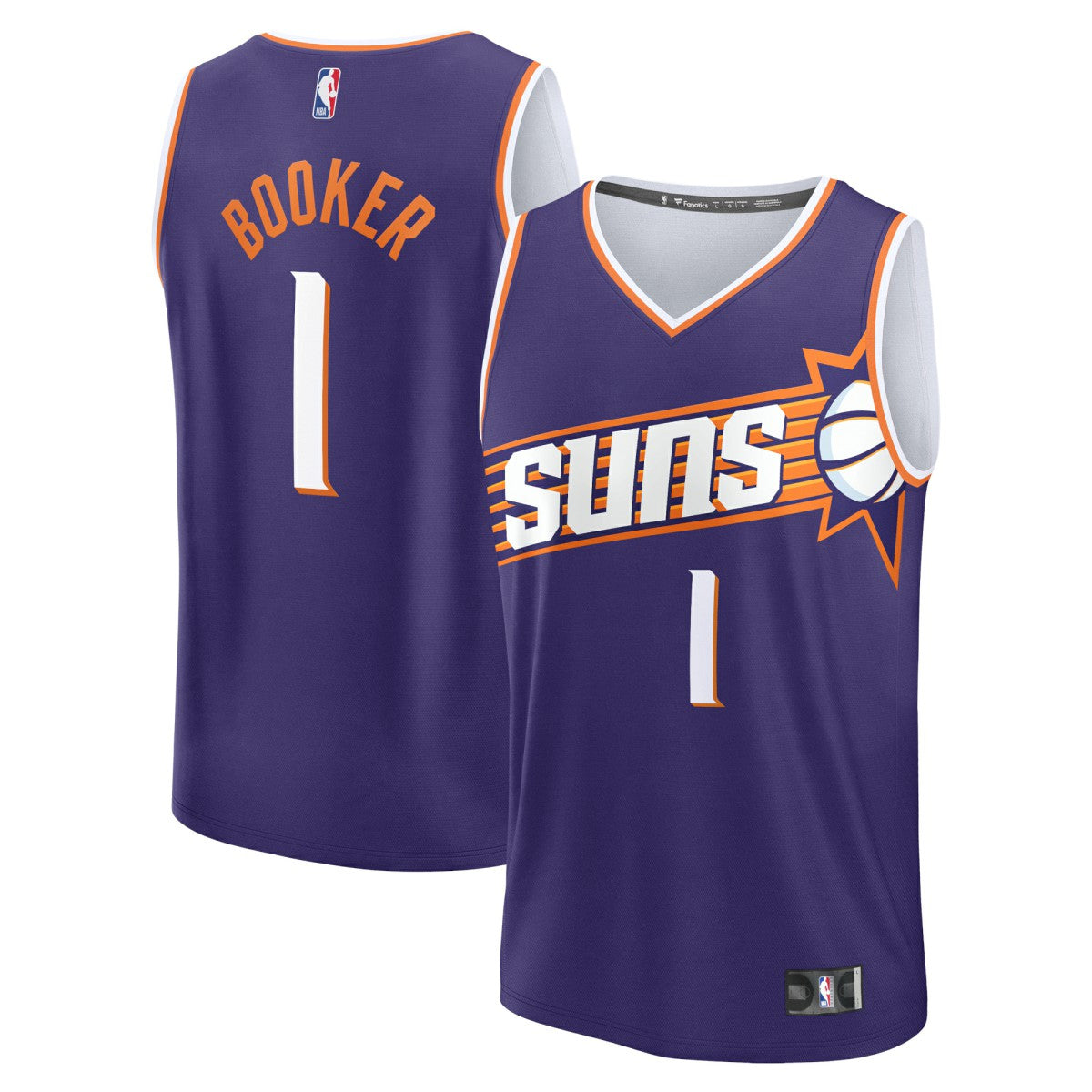 Devin Booker Phoenix Suns Fast Break Replica Jersey Icon Edition Purple - NBA