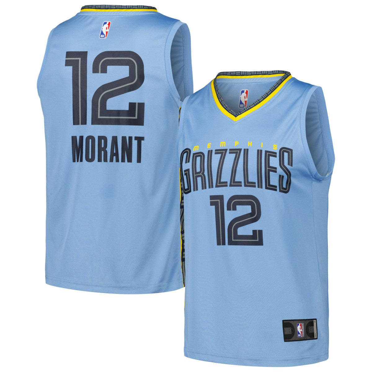 Ja Morant Memphis Grizzlies Fast Break Replica Player Jersey Statement Edition Light Blue - NBA