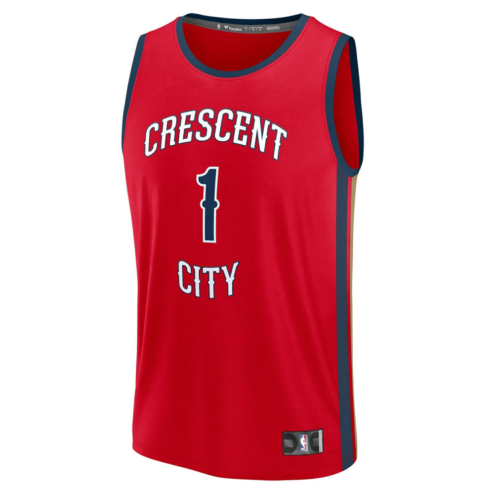 Zion Williamson New Orleans Pelicans Fast Break Replica Player Jersey Statement Edition Red - NBA