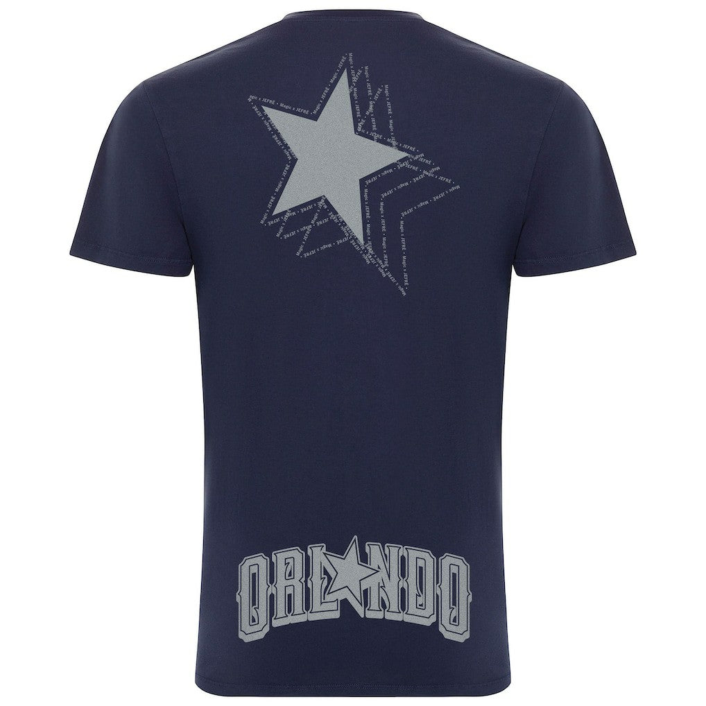 Orlando Magic x JEFRE Sportiqe Unisex 2023/24 City Edition Bingham T-shirt Heather Navy - NBA
