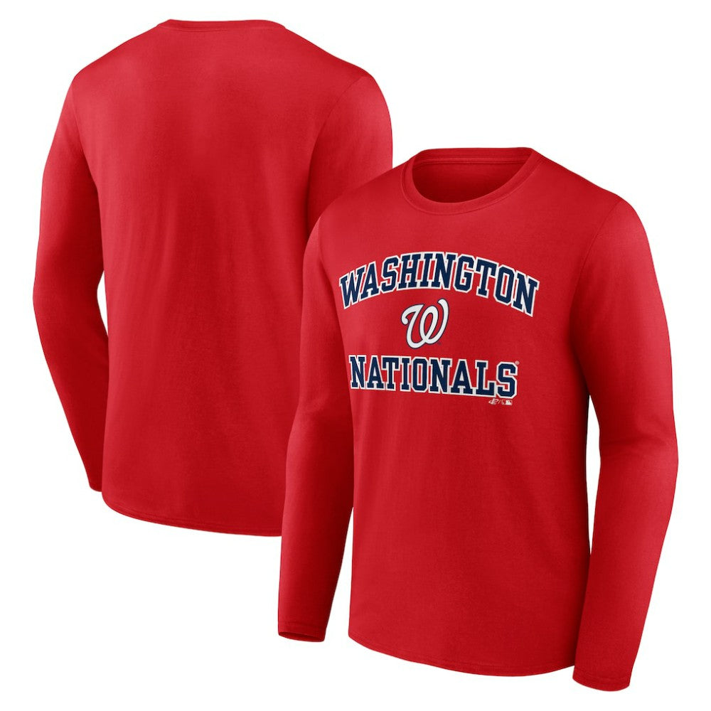 Washington Nationals Logo Athletic Heart & Soul Long Sleeve T-Shirt - MLB