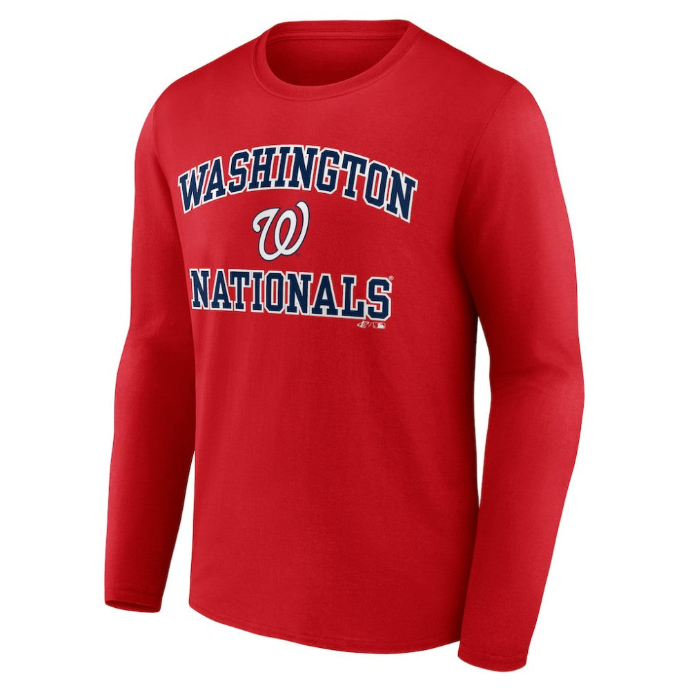 Washington Nationals Logo Athletic Heart & Soul Long Sleeve T-Shirt - MLB