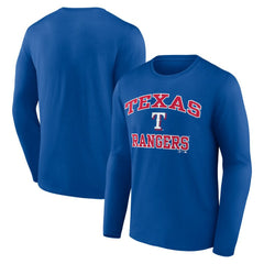 Texas Rangers Logo Athletic Heart & Soul Long Sleeve T-Shirt - MLB